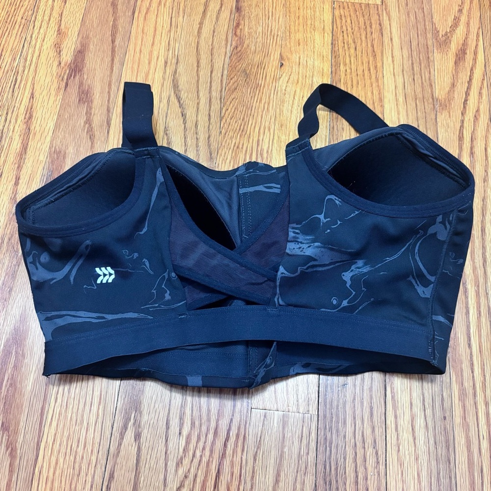 All In Motion 38DD Sports Bra Wireless Black - Picture 4 of 6